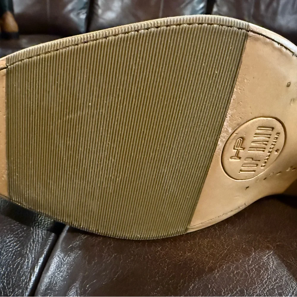 Caiman 10.5EE Horse Power Exotic Brown Cowboy Boots EC - Picture 13 of 15